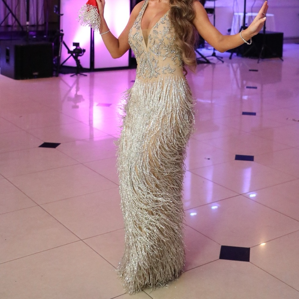 Couture Fringe Gown